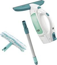Leifheit Dry & Clean - Elektrische raamreiniger - Blauw/Wit