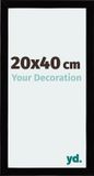 Your Decoration - Cadre photo 20x40 cm - MDF - Noir laqué - Mura