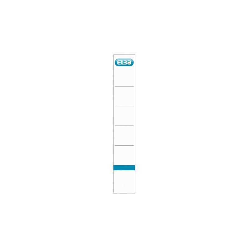 ELBA Rugetiketten Ft 19 x 3 cm wit 10 stuks