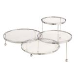 Wilton Cakes 'N More, 307-859, taartstandaard, 3 etages, chroom, van 10 cm tot 19,6 cm, standaard