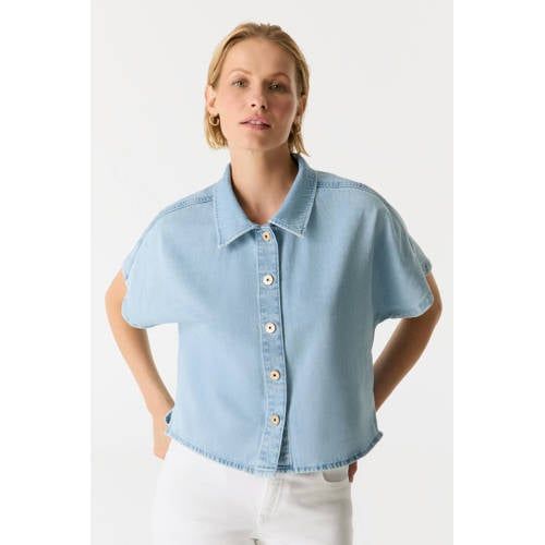 Cup of Joe Denim light blue denim blouse