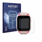 Savvies - Screenprotector voor TCL Movetime Kids Watch MT46 - Folie Beschermfolie transparant 6 Stuks
