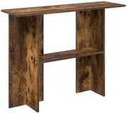 vidaXL Wandtafel Gerookt eiken 100 x 30 x 75 cm Bewerkt hout