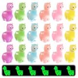 Omgoods - 18 Mini-Alpaca-Figuurtjes Lichtgevend voor Tuindecoratie