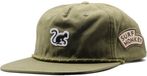 Surf Monkey 5-panel pet met trekkoord voor heren/dames - 100% biologisch katoen - One size (groen)