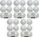 Decoris Kerstballen - 30x st - wit - D8 cm - kunststof - mat/glans