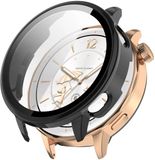 Strap-it Hard Case met Glas Zwart – Geschikt voor OnePlus Watch 3 - 43mm