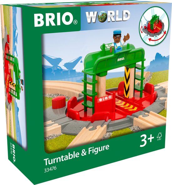 BRIO Draaitafel en figuurtje - 33476 - Houten Speelgoed - Vanaf 3 Jaar