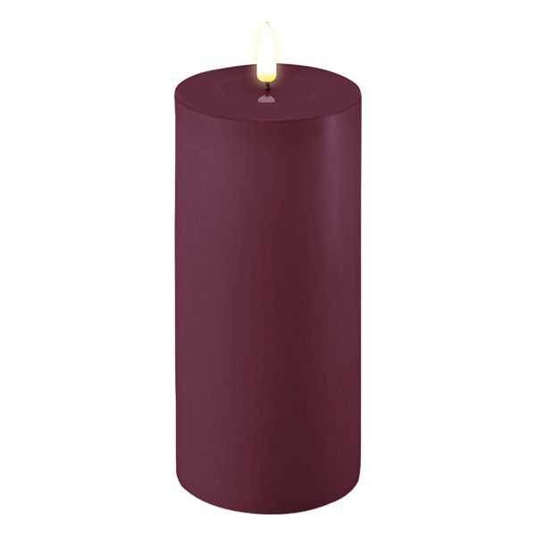 Deluxe HomeArt LED Kaars 10 x 20 cm - Violet - 3D Vlam - Deluxe HomeArt