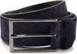 BOSS Leren Riem Calindo Sz35 Sd Leather Belt W120 Dark Blue Donkerblauw
