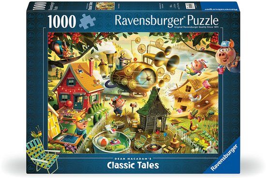Ravensburger Kijk uit kleine biggetjes! - 1000 stukjes puzzel