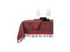 Unique Living Tafelkleed xmas tartan 150x250 cm rood / groen