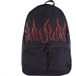 Flames Sac à dos pour hommes Noir/rouge
