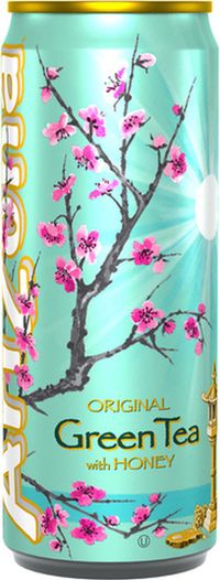 Arizona Green tea 33 cl per blik, tray 12 blikken