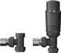Rosani Classic set de raccordement universel coudé - noir mat