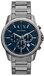 Armani Exchange Banks Herenhorloge - Grijs/Blauw - Chronograaf - Staal