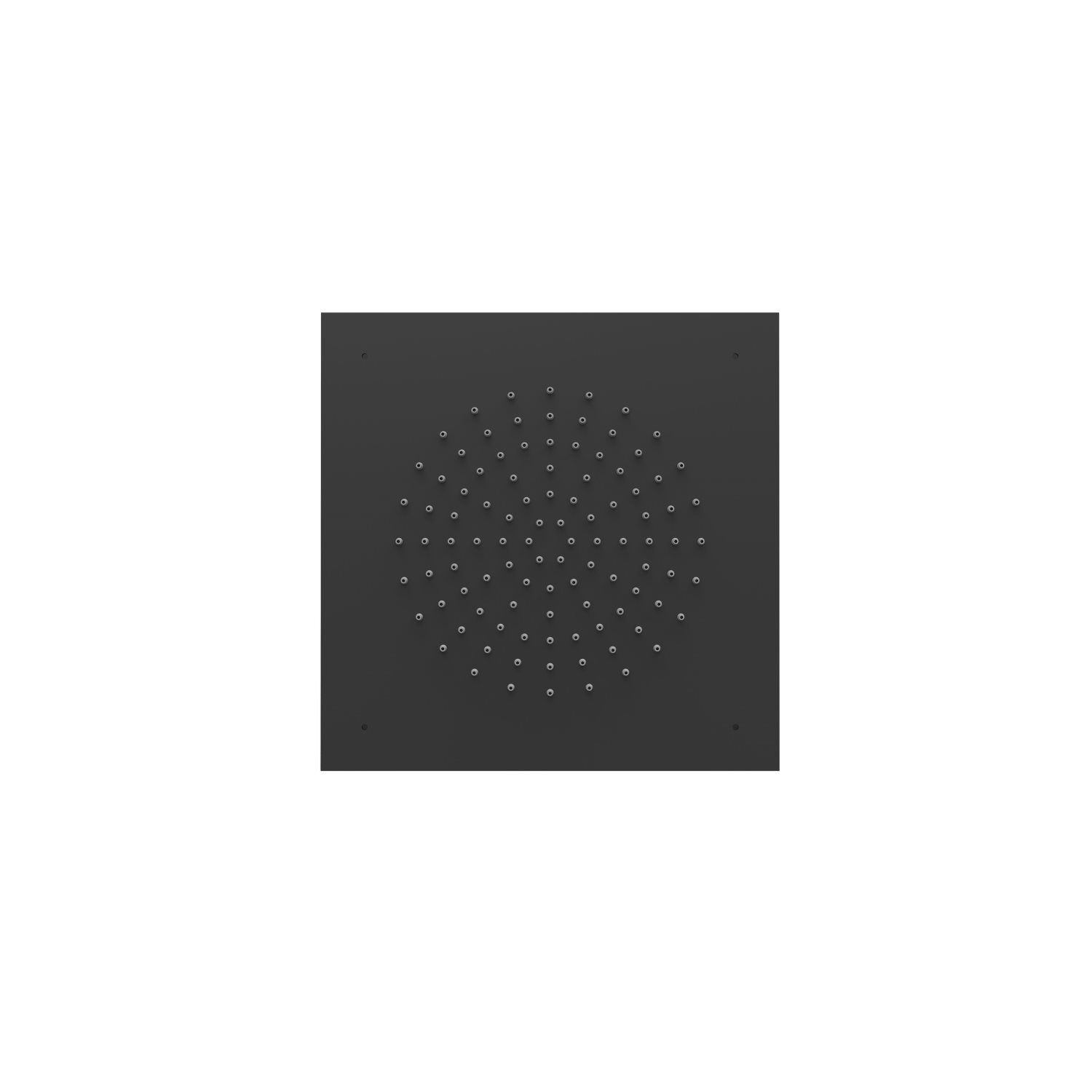 Tres Griferia Hoofddouche tres plafond 38x38 cm mat zwart - 8429546513881