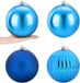 vidaXL Kerstballenset XXL Blauw Kunststof