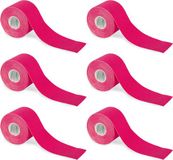 Nasara Kinesio tape - Roze | 6 st | Huidvriendelijk | Sporttape