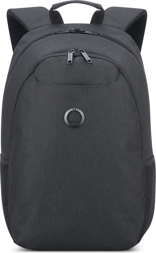 DELSEY Esplanade 2-CPT Backpack 15 6 Donkerzwart