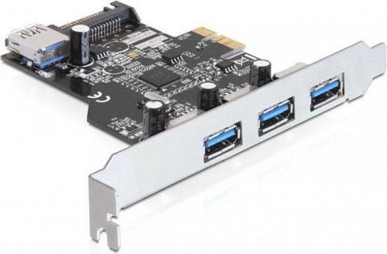 Delock - PCI Express Card - 3x USB 3.0 External + 1x USB 3.0 Internal