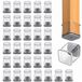 32 pièces Patins de chaise en silicone - Protection pour parquets