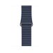Apple Boucle Cuir 44mm Plongeur Bleu