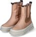 Bisgaard bottes d'hiver pour enfants, modèle MILA LAMB, cuir lisse, beige, taille 30