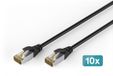 Digitus DK-1644-A-050-OD-10 netwerkkabel Zwart 5 m Cat6a S/FTP (S-STP)