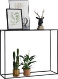 [en.casa] Consoletafel 92x115x32 cm zwart mat