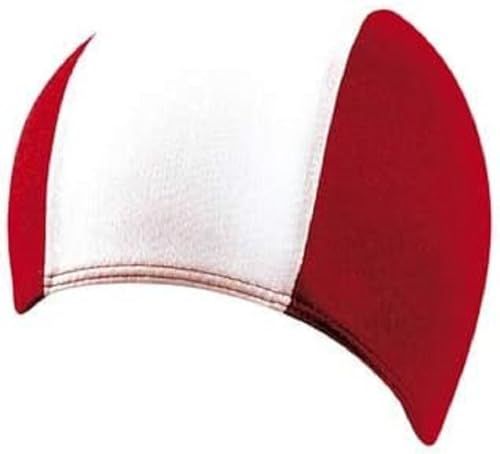 BECO Heren Zwemkap - Lange Vorm - Rood/Wit - Maat: One Size