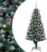 vidaXL Kunstkerstboom Groen 150 cm PVC en Staal en Kunststof