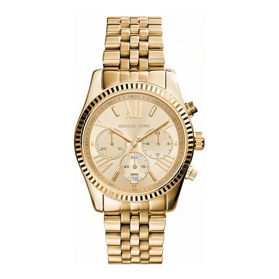 Michael Kors Lexington MK7378 Horloge - Staal - Goudkleurig - &#216; 38 mm