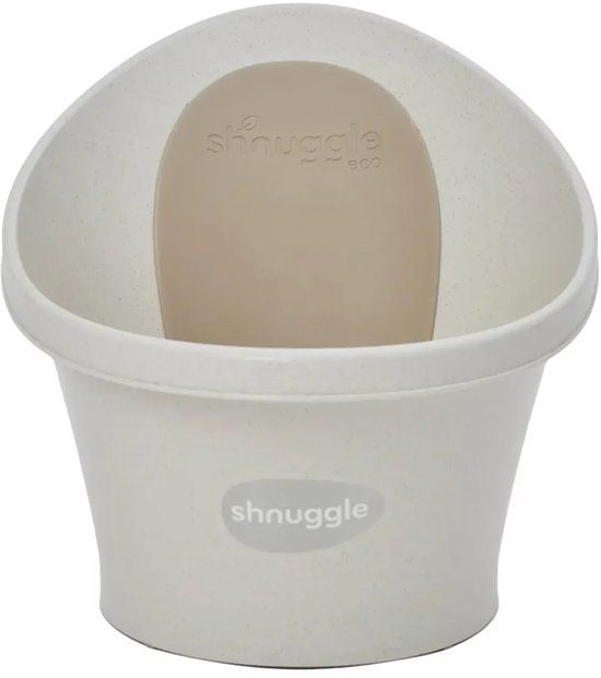 Shnuggle Babybad ECO – Ergonomisch Babybadje – Vanaf Geboorte tot 12 Maanden – Waterbesparend – ECO Cookies & Cream