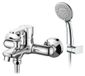 Merkloos Badkraan douchekraan handdouche - Wandmontage - 5 functies - Chroom - Zilver