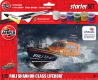 Airfix Modelbouwpakket Militaire voertuigen - 55015 Reddingsboot van de RNLI Shannon-klasse - Starter Set Plastic - 1:72 - Modelbouw