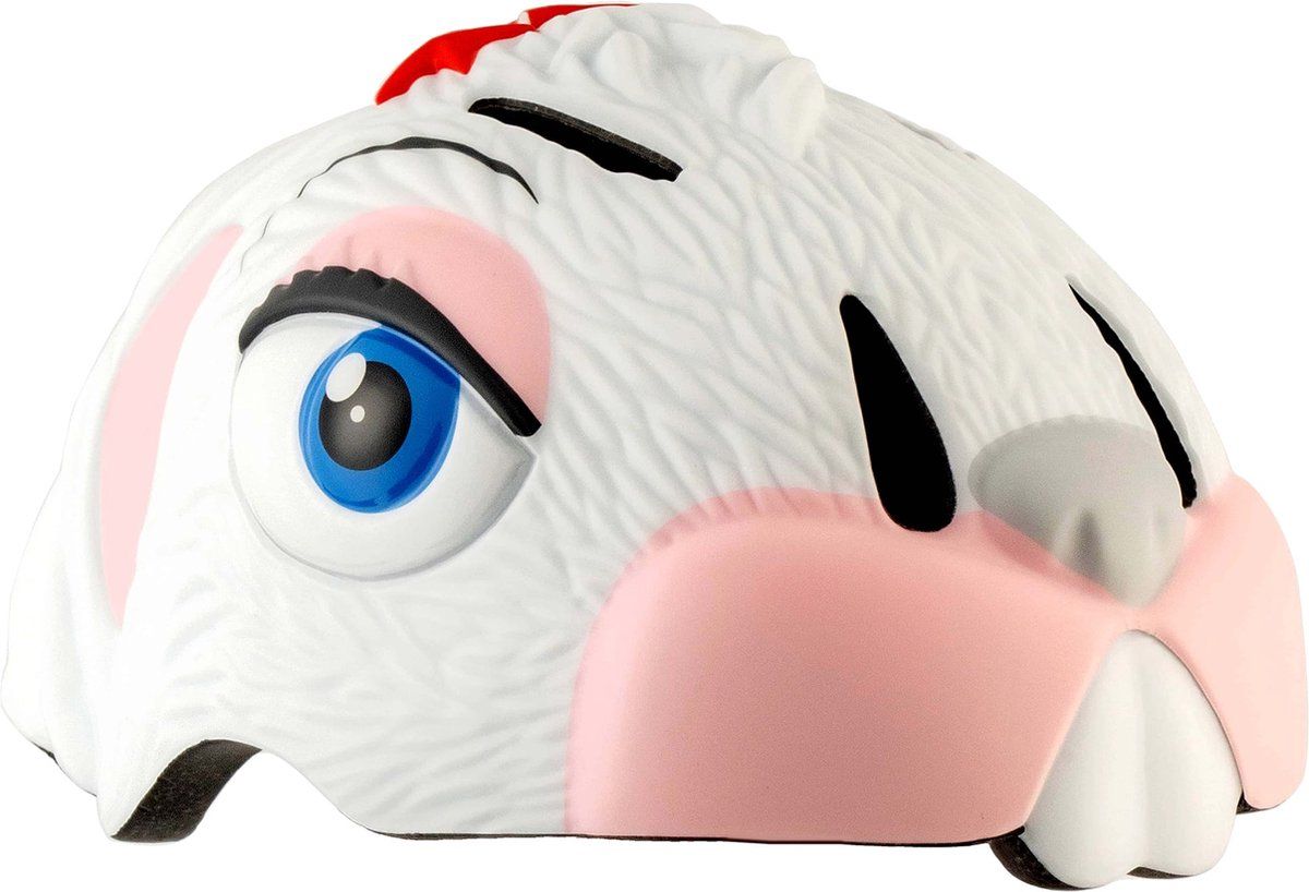 Crazy Safety Kinderfietshelm Wit Konijn S/M (49-55 cm)