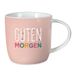 Grafik-Werkstatt Koffiemok met spreuk 300 ml porseleinen mok Guten Morgen