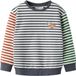 NAME IT Jongens Sweater NMMKASTER LS NREG SWEAT UNB - Maat 104 - Katoen - Gestreept - Vintage Indigo