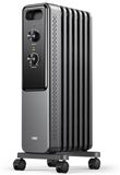 Radiateur à huile, 2000 Watt, 9 éléments, silencieux, adapté aux chambres, avec thermostat
