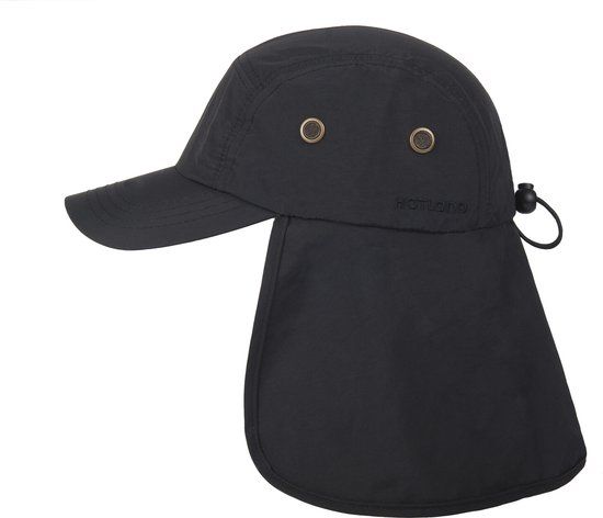 Hatland UV pet met nekbescherming voor heren - Tropic - Antraciet - Onesize
