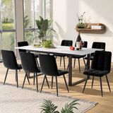 Icecat Table de salle à manger extensible pour 6-8 personnes