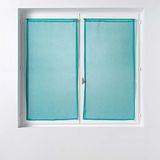 douceur d'intérieur, Gordijnen, recht, 2 x 60 x 90 cm, gezandstraald, zandra, blauw, 1 paar