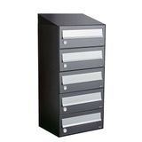 Allux Hive Set 1-Breed, 5-Hoog Met Dak Antraciet