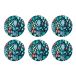 Opto Design Herbarium lot de 6 bleu Dessous de verre