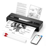 Merkloos Mobiele printer A4 thermische printer - Bluetooth USB - 203 DPI - Zwart