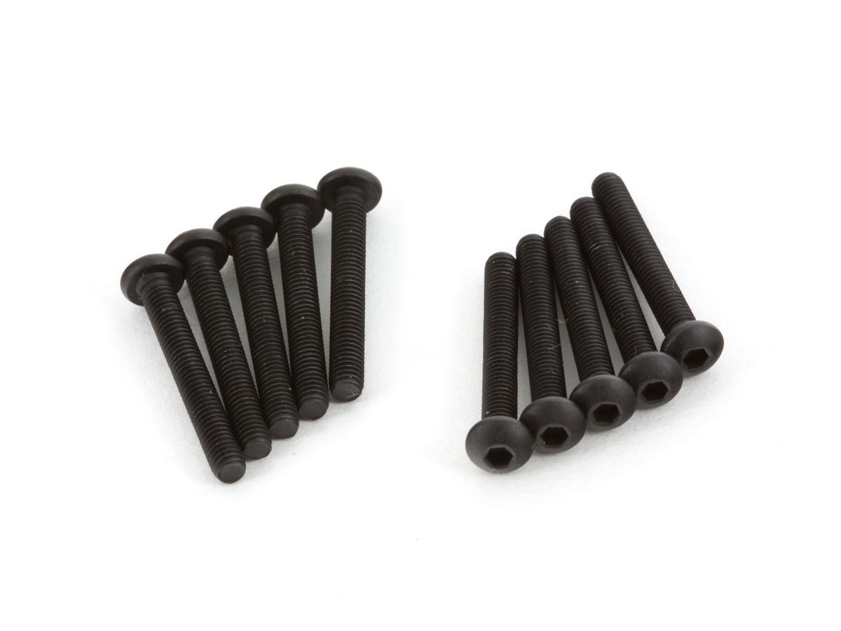 ARRMA AR721322 Button Head Screws, Black, Steel
