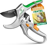 Merkloos Ratelsnoeischaar Aambeeld - SK5 Mes 20mm - 3-traps Ratelfunctie - Aluminium Handgreep voor Takken en Rozen