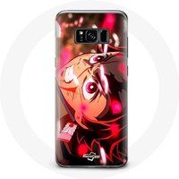 Maniacase Hoesje voor Samsung Galaxy S8 Tanjiro Demon Slayer Kimetsu no Yaiba en colère