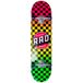 RAD Unisex - Checkers Progressive Skateboard, Rasta, 8"